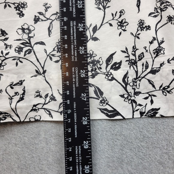 American Eagle Womens Smocked Dress Size Large Puff Sleeve Cottage Birds NWOT - Picture 12 of 16